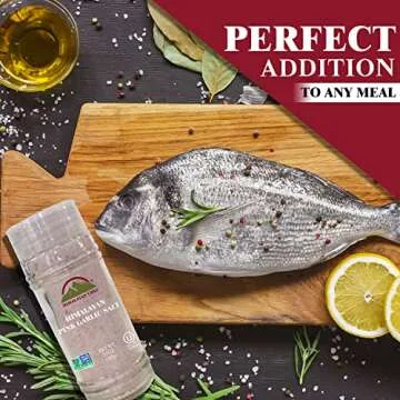 Himalayan Chef Pink Garlic Salt - Natural Seasoning with Grinder