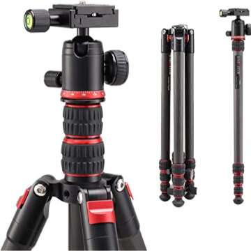 Lightweight Carbon Tripod & Monopod for Cameras