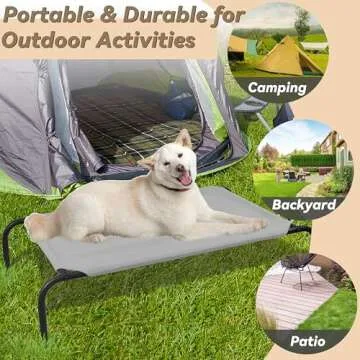 PHYEX Elevated Dog Bed for Small Dogs Comfort