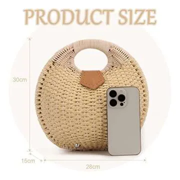 Elegant Ynport Straw Purse for Women - Perfect Summer Bag