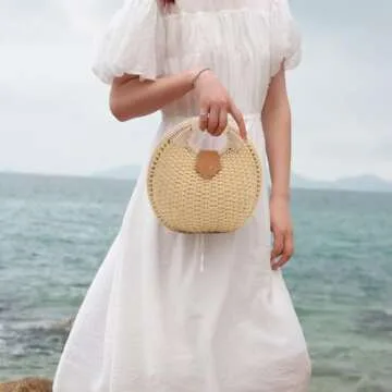 Elegant Ynport Straw Purse for Women - Perfect Summer Bag