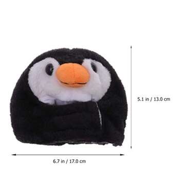 PATKAW Winter Pet Penguin Hat, 1 Pc, 17X13Cm, Quiet Ears for Dogs, Dog Hats, Cat Hat, Cat Apparel, Pet Animal Cap, Penguin Hat, Pet Funny Headdress, Cat Cosplay Costume