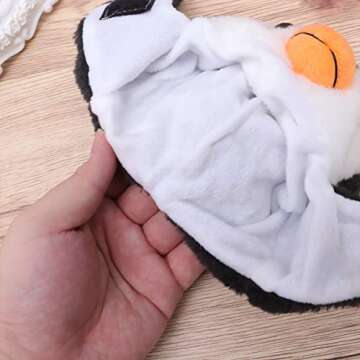 PATKAW Winter Pet Penguin Hat, 1 Pc, 17X13Cm, Quiet Ears for Dogs, Dog Hats, Cat Hat, Cat Apparel, Pet Animal Cap, Penguin Hat, Pet Funny Headdress, Cat Cosplay Costume