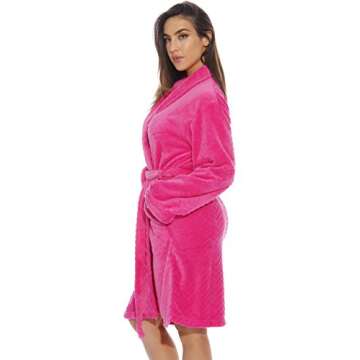 Just Love Kimono Robe Bath Robes for Women 6312-Fuchsia-XS