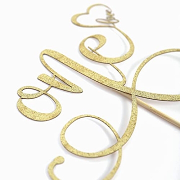 Glitter Golden Cake Topper for 1st Birthday Celebration