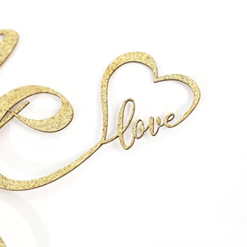 Glitter Golden Cake Topper for 1st Birthday Celebration