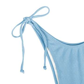 ZAFUL Womens High Cut Thong Bikini Set Swimsuits Cami String Sexy Bathing Suit