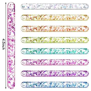 Geiserailie 40 piece Acrylic Cakesicle Sticks Mirror Ice Cream Sticks Mini Ice Lolly Craft Cakesicle...
