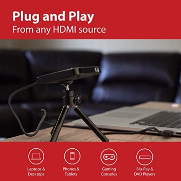 Magnasonic Portable Mini Projector for Movies and Presentations