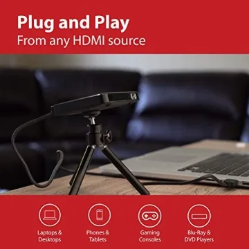 Magnasonic Portable Mini Projector for Movies and Presentations