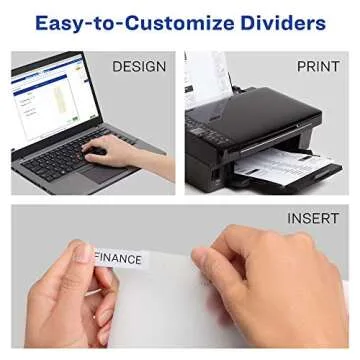 Avery Pastel Dividers for 3 Ring Binders - 5 Tab Set