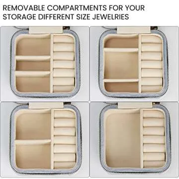 Elegant Plush Velvet Jewelry Travel Organizer for Women