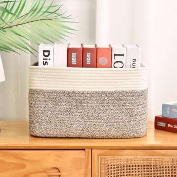 Stylish Cotton Rope Storage Baskets for Home Organization