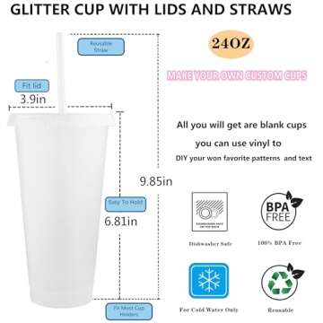 Suertestarry 5 Packs Tumblers with Lids and Straws – Stylish Reusable Cups for All Occasions