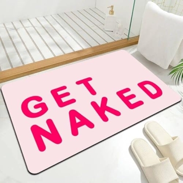 Fun Quick Dry Bath Mat - Absorbent Non-Slip Bathroom Rug