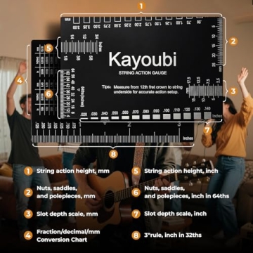 Precision KAYOUBI Guitar Action Gauge for Musicians