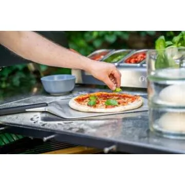 ooni 16” Metal Pizza Peel – Metal Pizza Peel 16 Inch, Pizza Spatula Paddle, Lightweight Pizza Turning Peel with Long Handle, Pizza Oven Accessories, Pizza Tools, Rectangle Pizza Turner