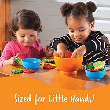 Learning Resources New Sprouts Garden Fresh Salad Set - 38 Pieces, Ages 18+ Months Pretend Play Food, Play Food for Toddlers, Toddler Kitchen Play Toys