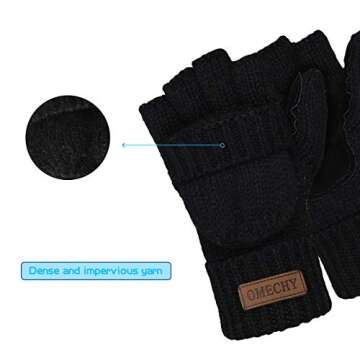 OMECHY Thermal Insulation Winter Gloves for Men and Women