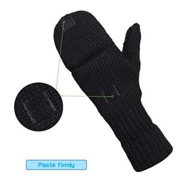 OMECHY Thermal Insulation Winter Gloves for Men and Women