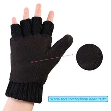 OMECHY Thermal Insulation Winter Gloves for Men and Women