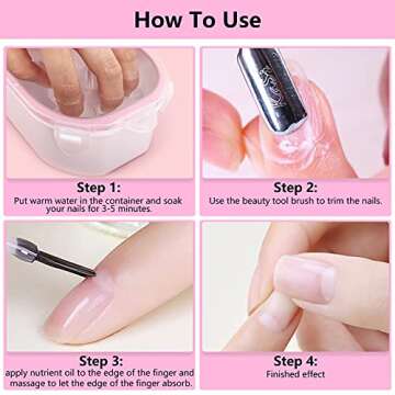 Nail Soaking Bowl, 2PCS Soak Off Bowl Gel Polish Remover,Cuticle Remover Manicure Bowl with Triangle Cuticle Peeler and Stainless Steel for Gel Polish Remover Nail Art Tool