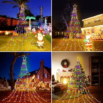 Colorful FUNIAO Christmas Lights for Outdoor Decor