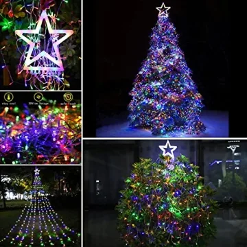 Colorful FUNIAO Christmas Lights for Outdoor Decor