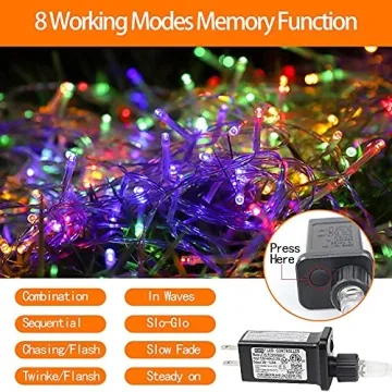 Colorful FUNIAO Christmas Lights for Outdoor Decor