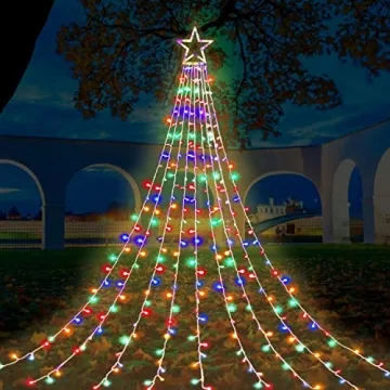 Colorful FUNIAO Christmas Lights for Outdoor Decor