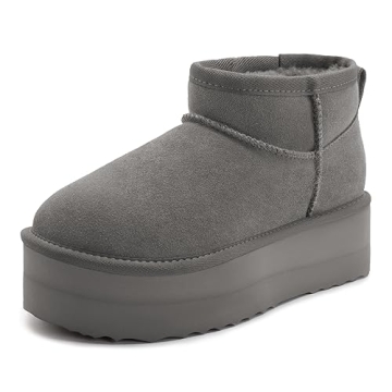 Xiakolaka Women's Platform Mini Boots for Winter Style