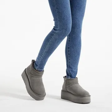 Xiakolaka Women's Platform Mini Boots for Winter Style