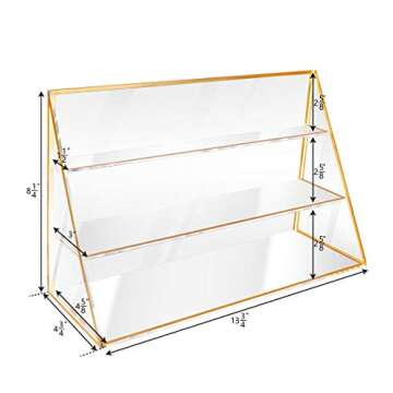 Elegant Ikee Design Acrylic Display Shelf - 3 Tier Risers