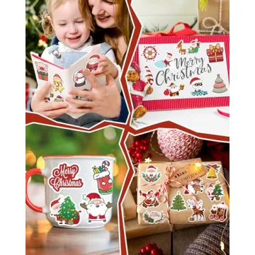 Fun Christmas Stickers for Kids - 300 Pcs Holiday Fun