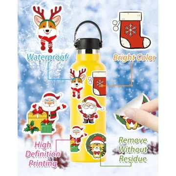Fun Christmas Stickers for Kids - 300 Pcs Holiday Fun
