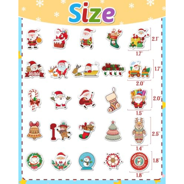 Fun Christmas Stickers for Kids - 300 Pcs Holiday Fun