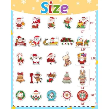 Fun Christmas Stickers for Kids - 300 Pcs Holiday Fun