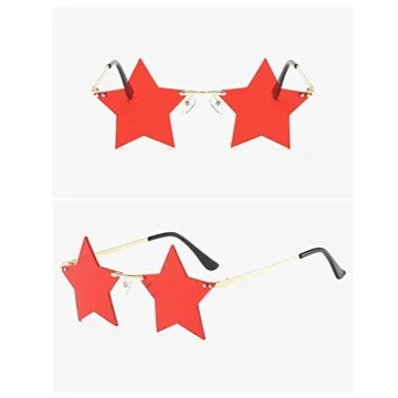 ENTHYI Star Shape Sunglasses - Fun Accessory for All