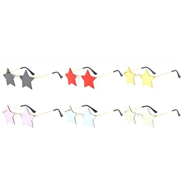 ENTHYI Star Shape Sunglasses - Fun Accessory for All