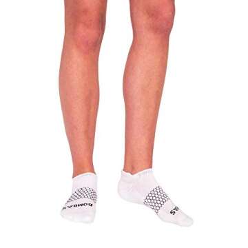Bombas Women’s Original White Ankle Socks with Blister Tabs