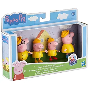 Peppa Pig Rainy Day Figure 4-Pack for Kids