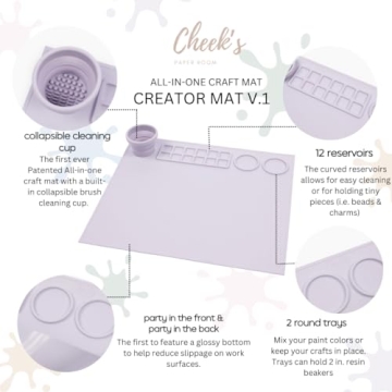 Cheek's Paper Room-Creator Silicone Craft Mat Large Magnetic