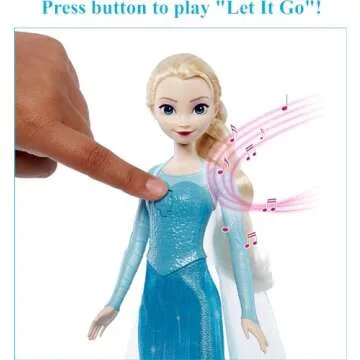 Mattel Disney Frozen Toys, Singing Elsa Doll with Signature Clothing, Sings “Let It Go” from the Movie