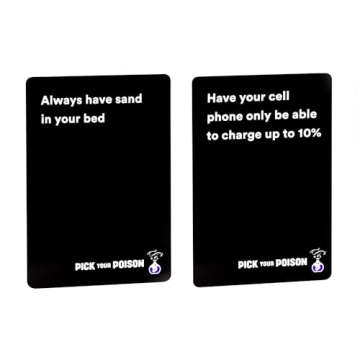 Pick Your Poison Party Game - The “What Would You Rather Do?” Family Card Game - for Kids, Tweens, Teens, College Students, Adults and Families, at Fun Parties and Board Games Night with Your Group