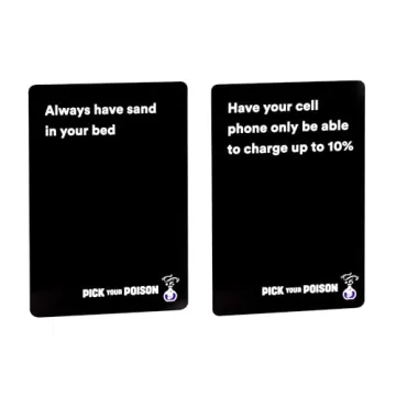 Pick Your Poison Party Game - The “What Would You Rather Do?” Family Card Game - for Kids, Tweens, Teens, College Students, Adults and Families, at Fun Parties and Board Games Night with Your Group