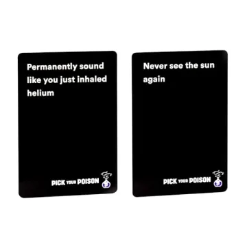 Pick Your Poison Party Game - The “What Would You Rather Do?” Family Card Game - for Kids, Tweens, Teens, College Students, Adults and Families, at Fun Parties and Board Games Night with Your Group