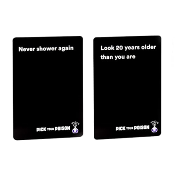Pick Your Poison Party Game - The “What Would You Rather Do?” Family Card Game - for Kids, Tweens, Teens, College Students, Adults and Families, at Fun Parties and Board Games Night with Your Group
