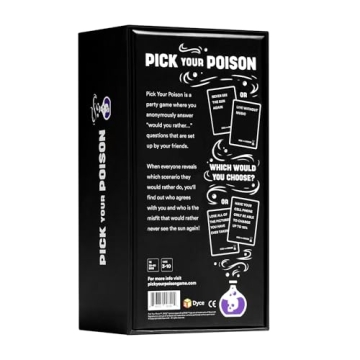 Pick Your Poison Party Game - The “What Would You Rather Do?” Family Card Game - for Kids, Tweens, Teens, College Students, Adults and Families, at Fun Parties and Board Games Night with Your Group