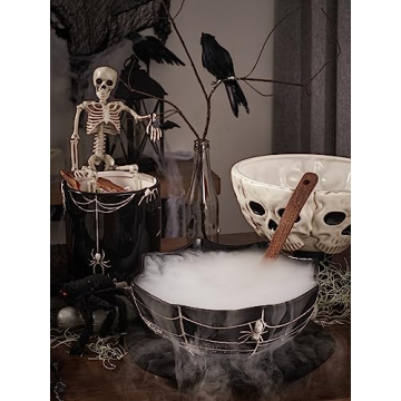 Bico 9.5 inch Halloween Spider Serving Bowl for Treats