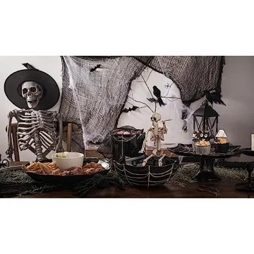 Bico 9.5 inch Halloween Spider Serving Bowl for Treats